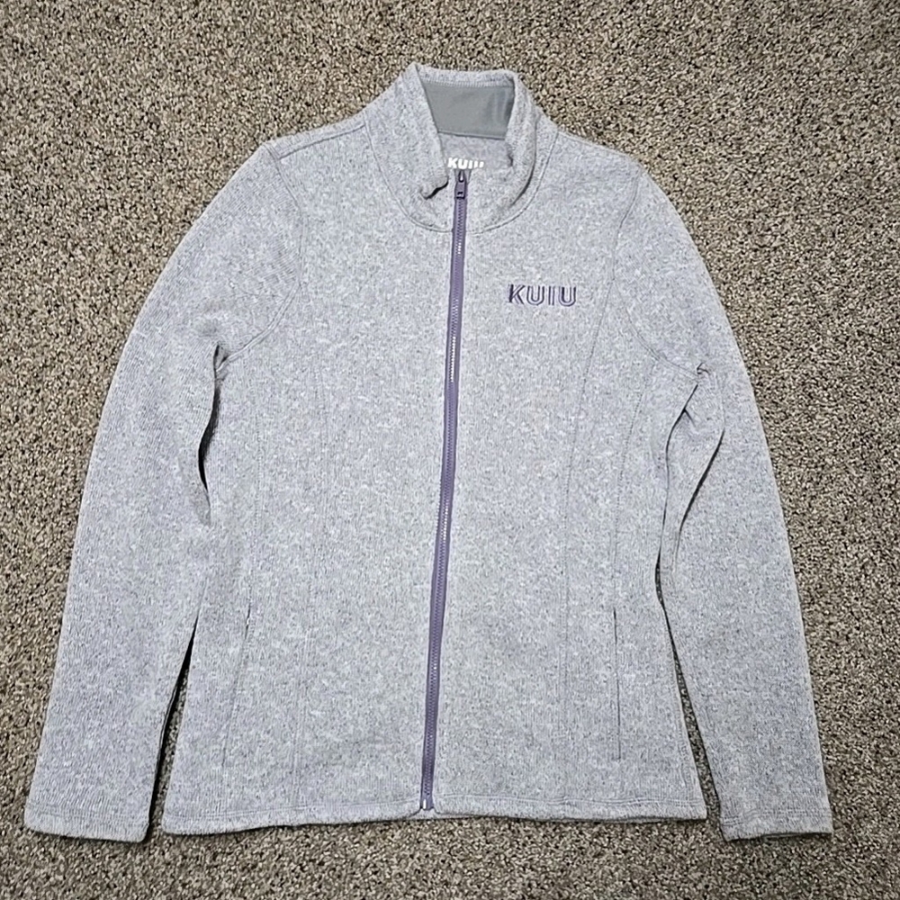 KUIU Light Gray Full-Zip Women's Jacket - Picture 2 of 11